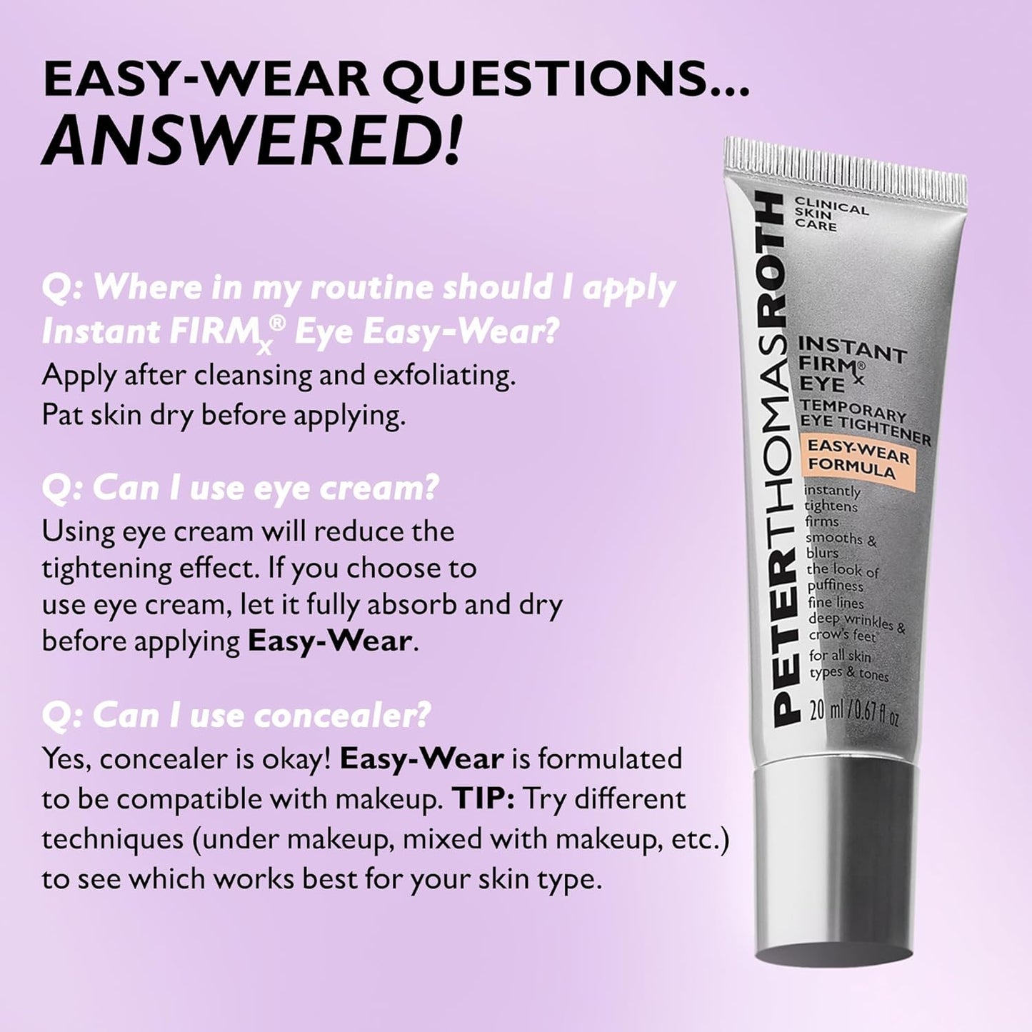 Peter Thomas Roth | Instant FIRMx® Eye Temporary Eye Tightener Easy-Wear Formula