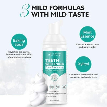 🔥2025 Best Seller🔥Mousse Foam Whitening Toothpaste