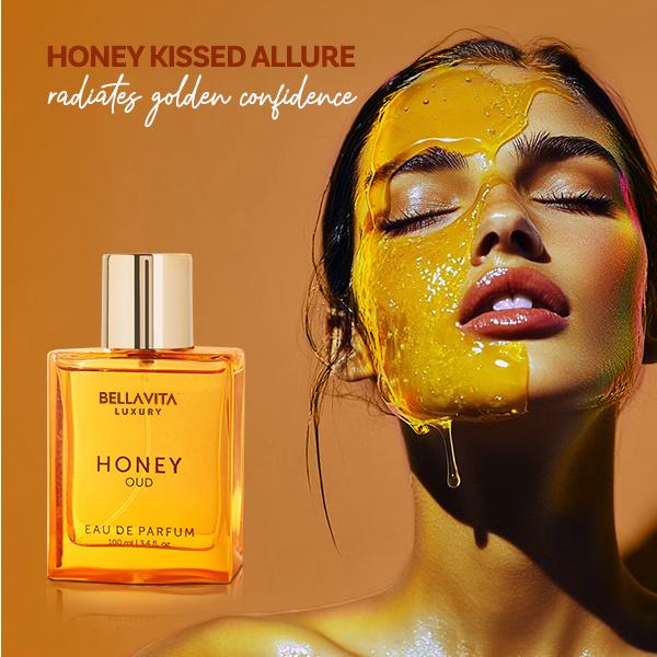 Bella Vita Luxury's Honey Oud | Eau de Parfum 100ml (3.4 fl oz) | Patchouli, Vanilla, Bergamot | Floral & Spicy | Made with Clean & Vegan Essentials Oils | Cruelty Free Fragrance Perfume