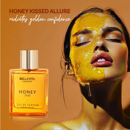 Bella Vita Luxury's Honey Oud | Eau de Parfum 100ml (3.4 fl oz) | Patchouli, Vanilla, Bergamot | Floral & Spicy | Made with Clean & Vegan Essentials Oils | Cruelty Free Fragrance Perfume