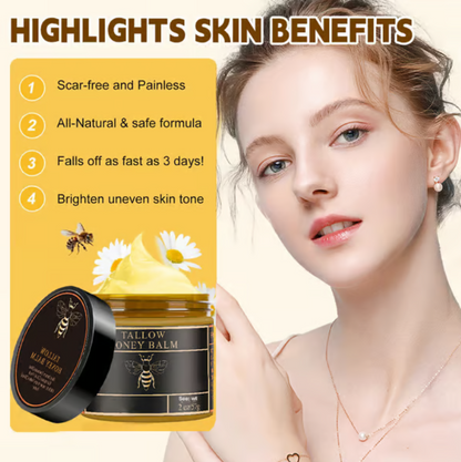Organic Grass-Fed Beef Tallow Balm with Raw Honey