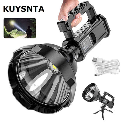 🔥Sale Ending Soon🔥Super Bright Rechargeable Handheld Spotlight Flashlight 200000 High Lumens