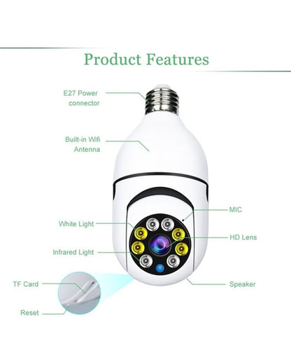 🔥Last Day Promotion🔥-Wireless Wifi Light Bulb Camera Security Camera