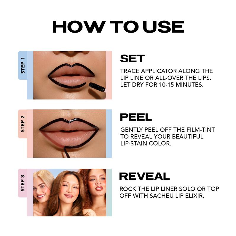 🔥LIP LINER STAY-N - Peel-Off Lip Liner Stain - All Day & Night Lipliner